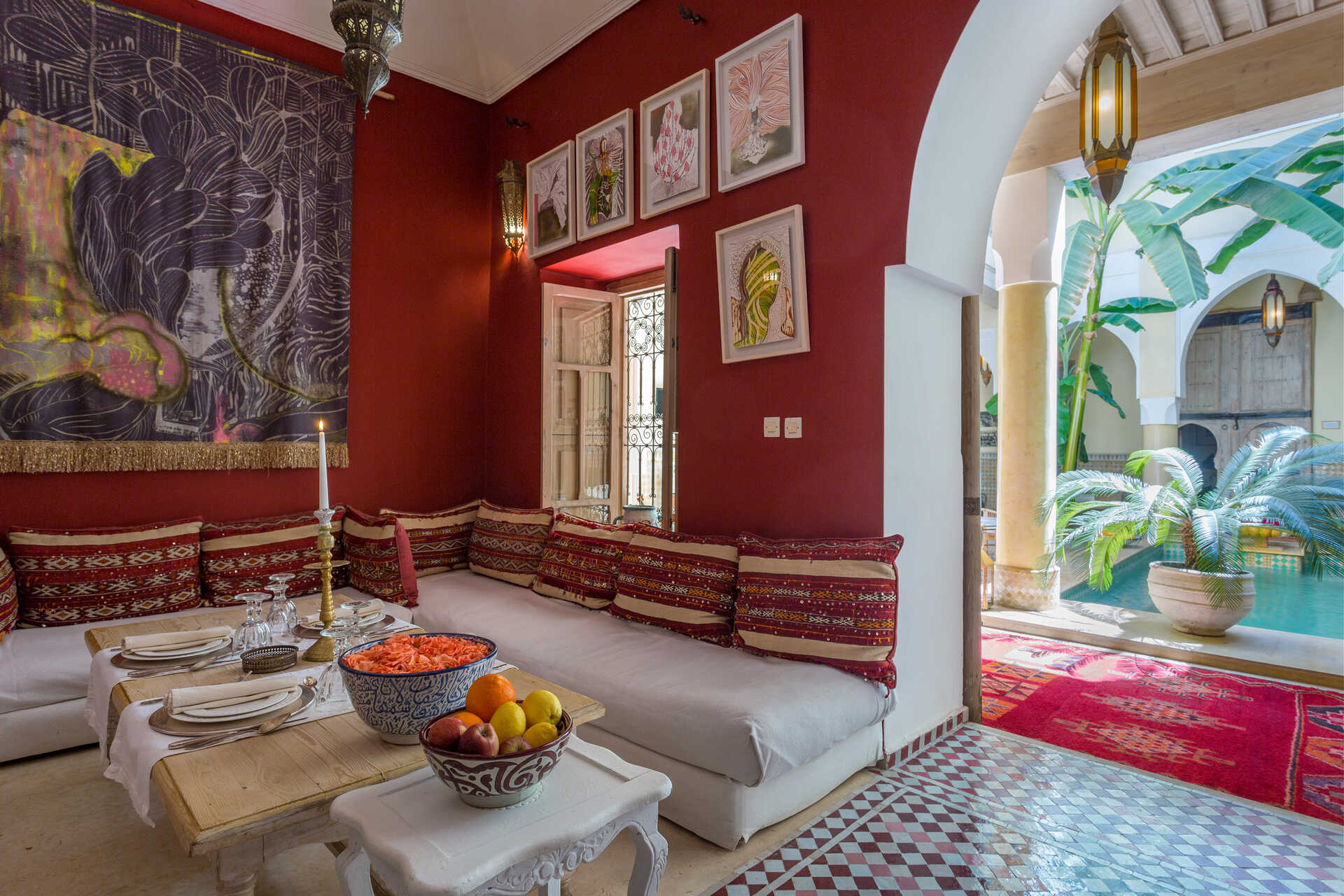 RIAD AZOULAY marrakech patio bassin