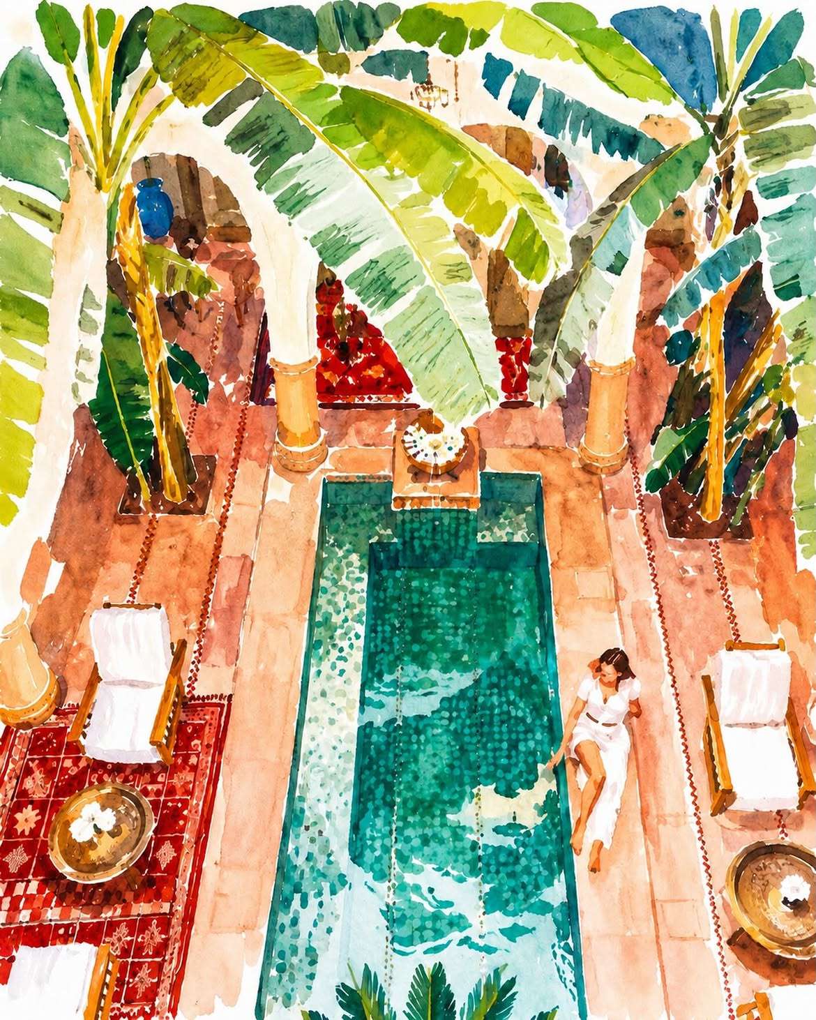Riad Azoulay bedroom